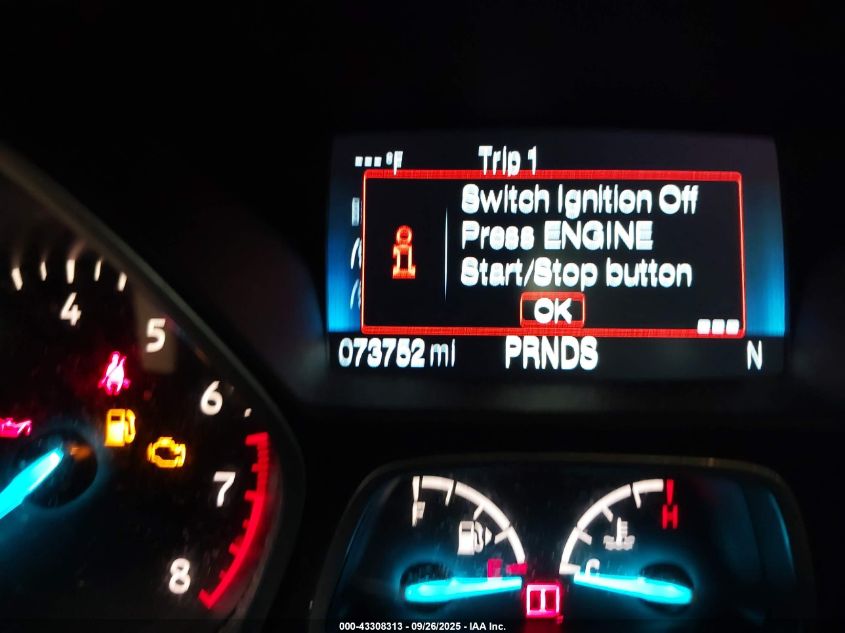 2017 Ford Escape Titanium VIN: 1FMCU9J90HUB75898 Lot: 43308313