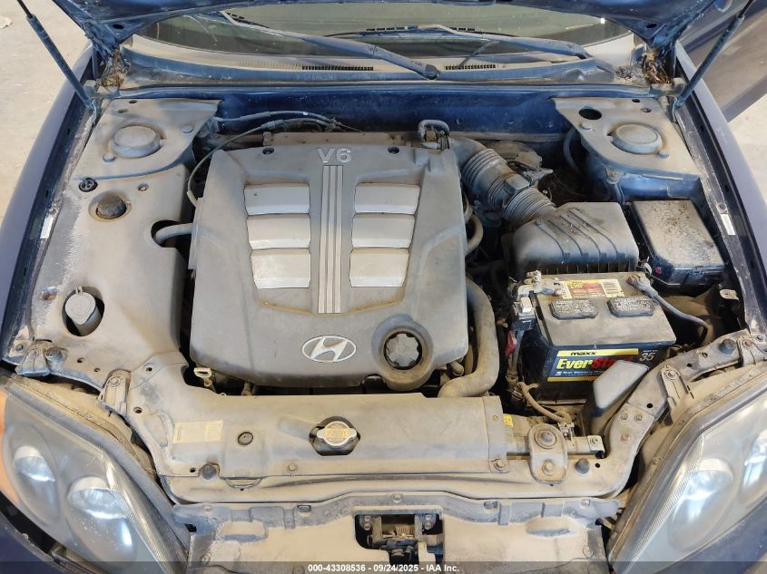 2003 Hyundai Tiburon Gt V6 VIN: KMHHN65F93U017912 Lot: 43308536