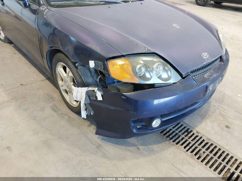 2003 Hyundai Tiburon Gt V6 VIN: KMHHN65F93U017912 Lot: 43308536