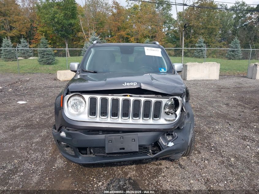 2018 Jeep Renegade Limited 4X4 VIN: ZACCJBDB6JPG86493 Lot: 43308553