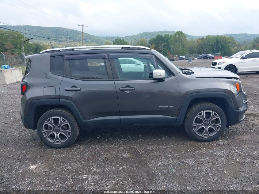 2018 Jeep Renegade Limited 4X4 VIN: ZACCJBDB6JPG86493 Lot: 43308553