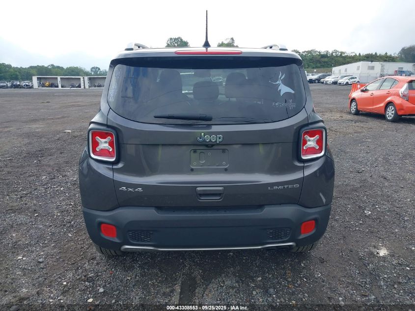 2018 Jeep Renegade Limited 4X4 VIN: ZACCJBDB6JPG86493 Lot: 43308553
