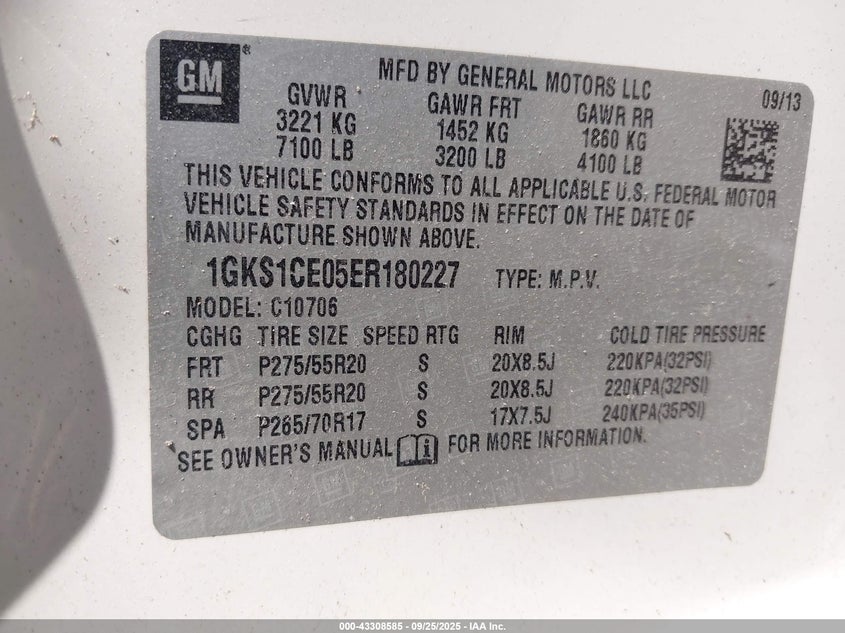 2014 GMC YUKON SLT - 1GKS1CE05ER180227