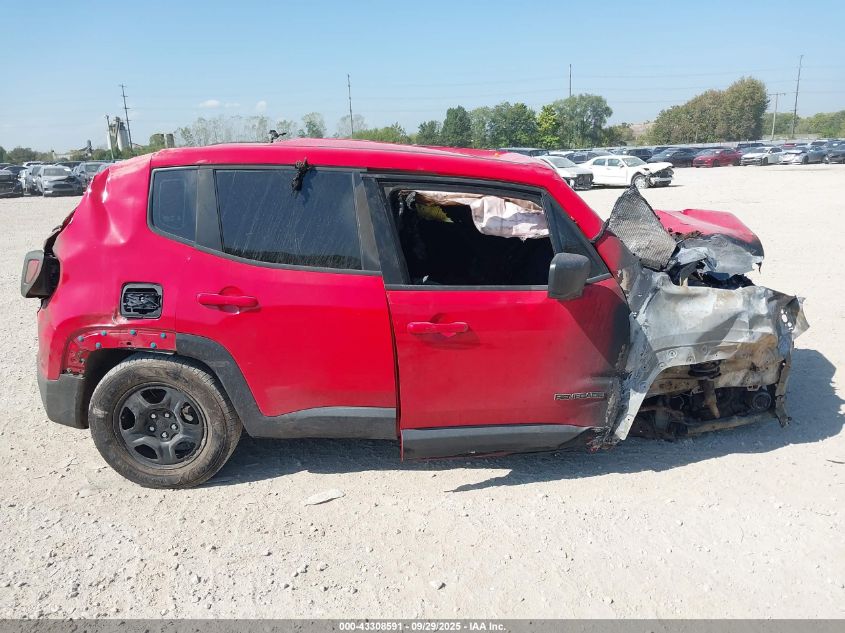 2016 Jeep Renegade Sport VIN: ZACCJAAT1GPD60259 Lot: 43308591