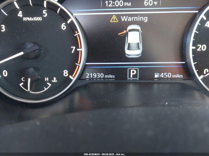 2025 Nissan Altima Sv Fwd VIN: 1N4BL4DV4SN341667 Lot: 43308630