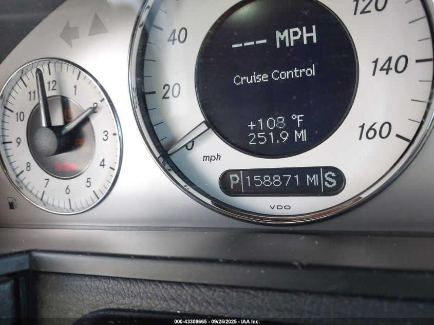 2009 Mercedes-Benz E 350 4Matic VIN: WDBUF87XX9B376609 Lot: 43308665