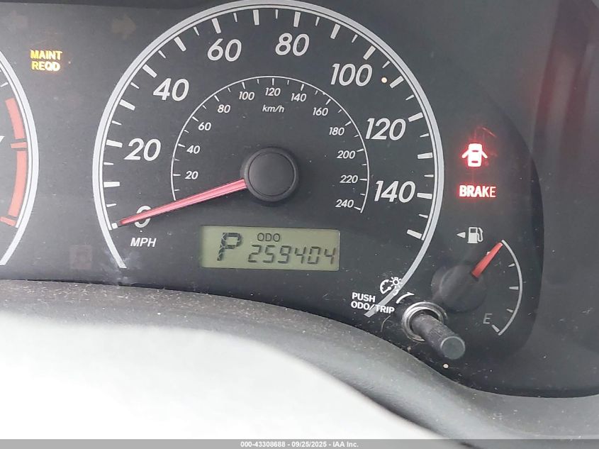 2009 Toyota Corolla Le VIN: 2T1BU40E59C163729 Lot: 43308688