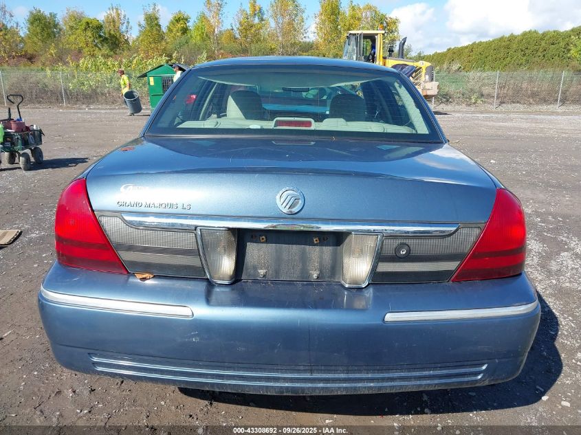 2008 Mercury Grand Marquis Ls VIN: 2MEHM75V18X611882 Lot: 43308692