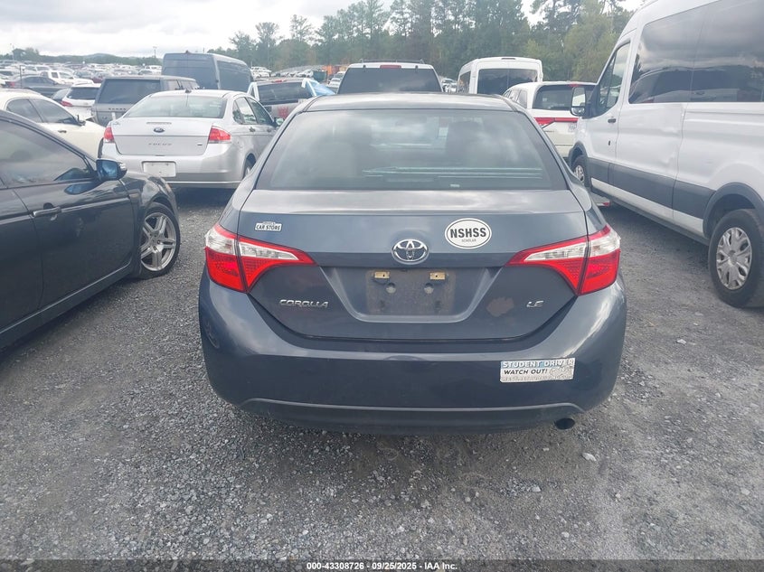 2016 TOYOTA COROLLA LE 5YFBURHEXGP373905