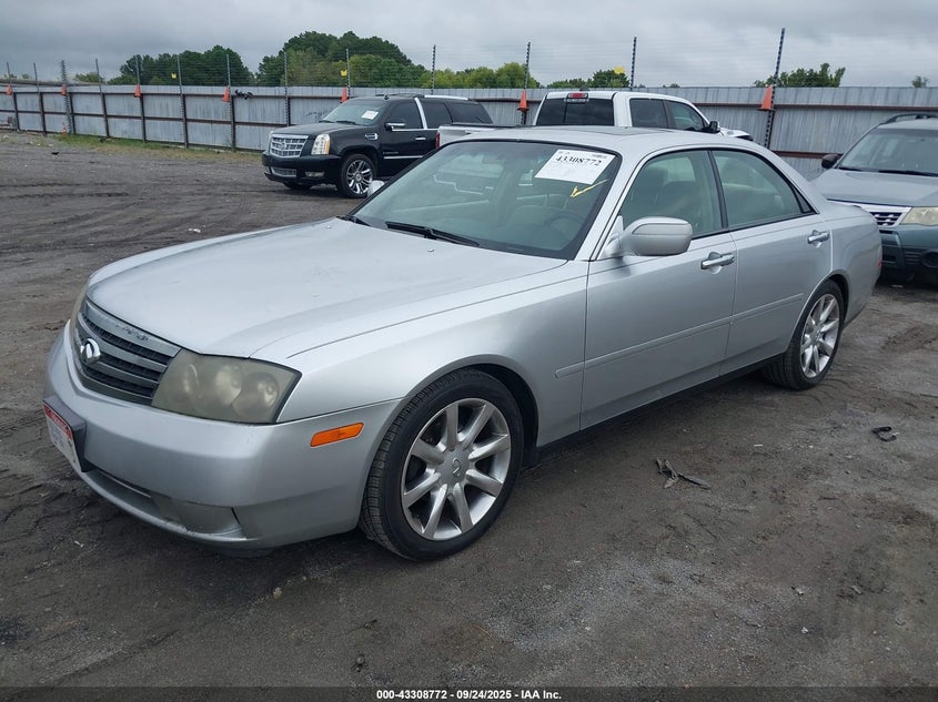 2003 Infiniti M45 Sport silver sedan gasoline JNKAY41E63M000739 photo #3