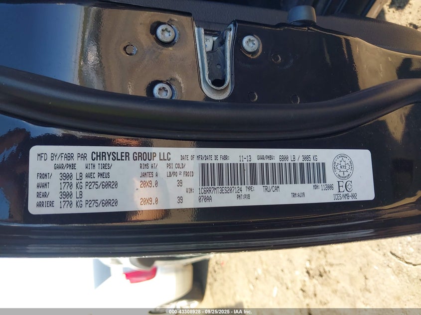 2014 RAM 1500 SPORT - 1C6RR7MT3ES207124