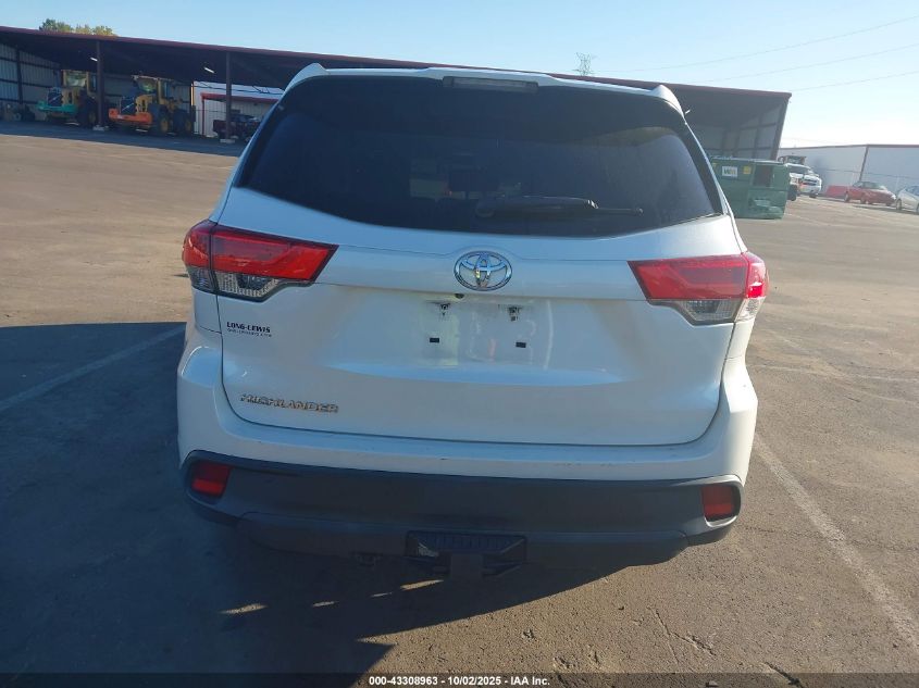 2017 Toyota Highlander Le VIN: 5TDZARFH2HS025416 Lot: 43308963