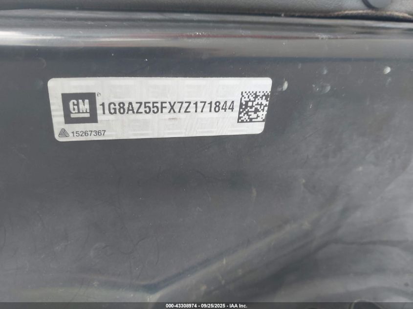 2007 Saturn Ion 2 VIN: 1G8AZ55FX7Z171844 Lot: 43308974