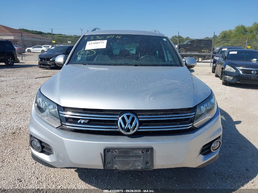 2016 Volkswagen Tiguan R-Line VIN: WVGBV7AX7GW611466 Lot: 43308975