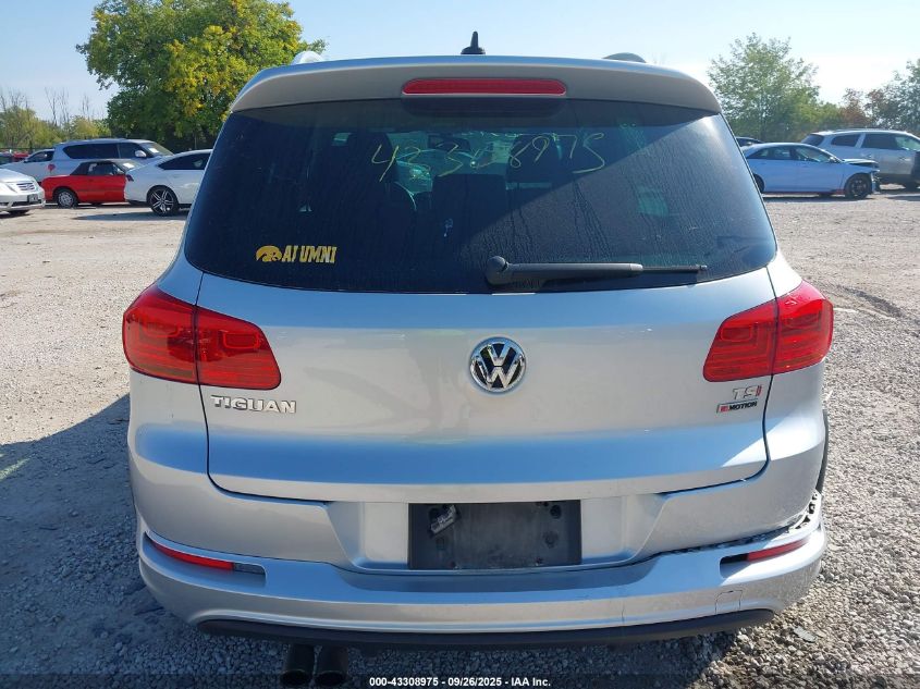 2016 Volkswagen Tiguan R-Line VIN: WVGBV7AX7GW611466 Lot: 43308975