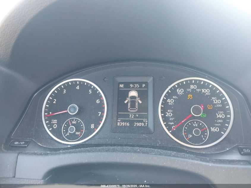 2016 Volkswagen Tiguan R-Line VIN: WVGBV7AX7GW611466 Lot: 43308975