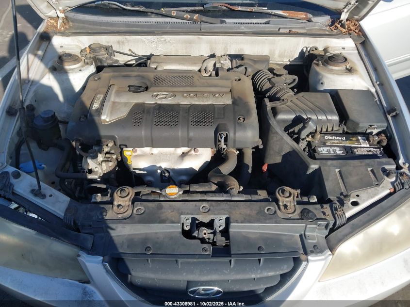 2006 Hyundai Elantra Gls/Limited VIN: KMHDN46D46U355965 Lot: 43308981