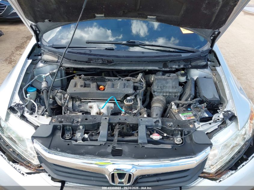 2012 Honda Civic Lx VIN: 19XFB2F50CE352462 Lot: 43308985