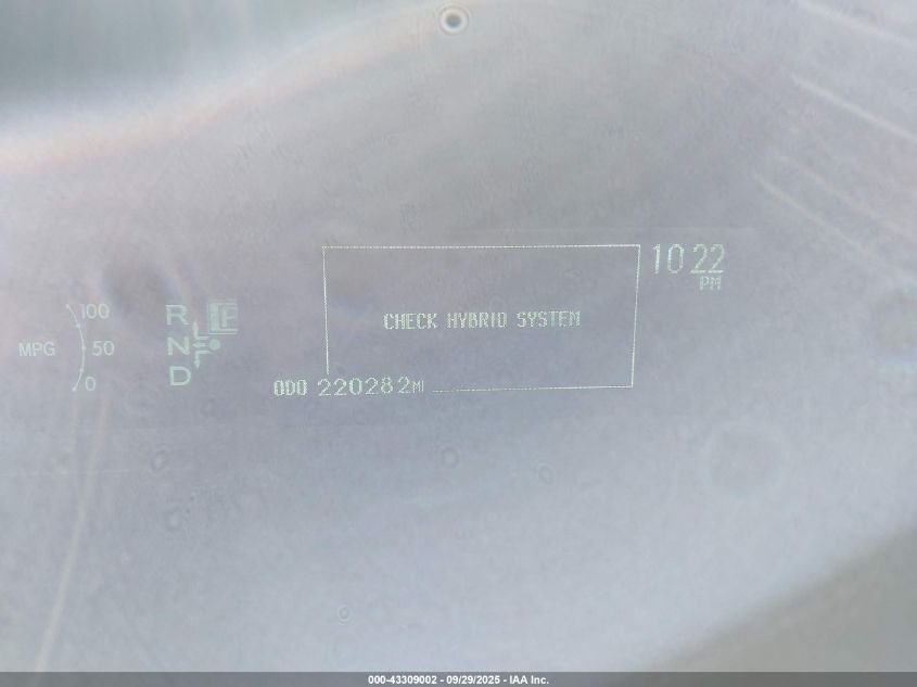 2010 Toyota Prius Ii VIN: JTDKN3DU9A5119971 Lot: 43309002