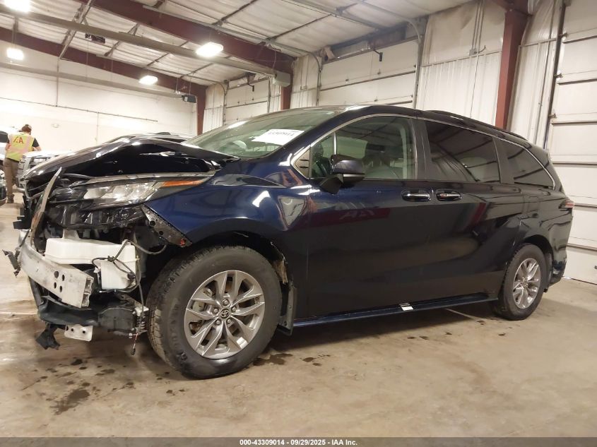 2022 Toyota Sienna Xle VIN: 5TDJRKECXNS097608 Lot: 43309014