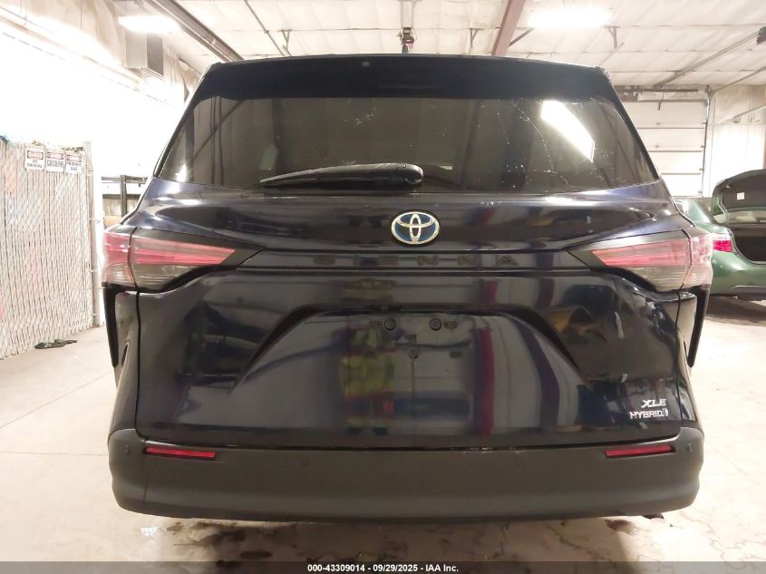 2022 Toyota Sienna Xle VIN: 5TDJRKECXNS097608 Lot: 43309014