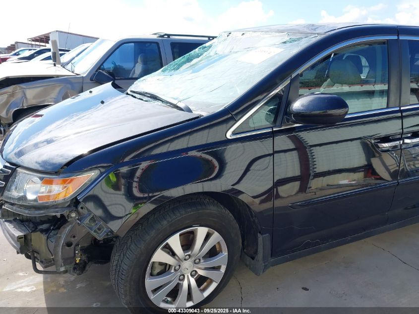 2016 Honda Odyssey Ex-L VIN: 5FNRL5H61GB081431 Lot: 43309043