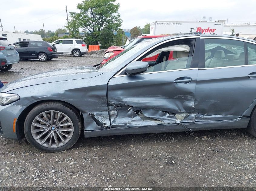 2022 BMW 530 I xDrive VIN: WBA13BJ08NWX39611 Lot: 43309047