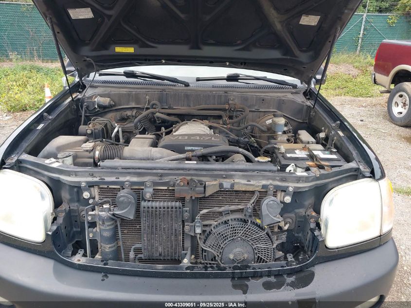 2004 Toyota Sequoia Limited V8 VIN: 5TDBT48A44S212861 Lot: 43309051