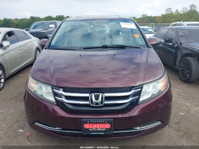 2014 Honda Odyssey Ex-L VIN: 5FNRL5H62EB023499 Lot: 43309077