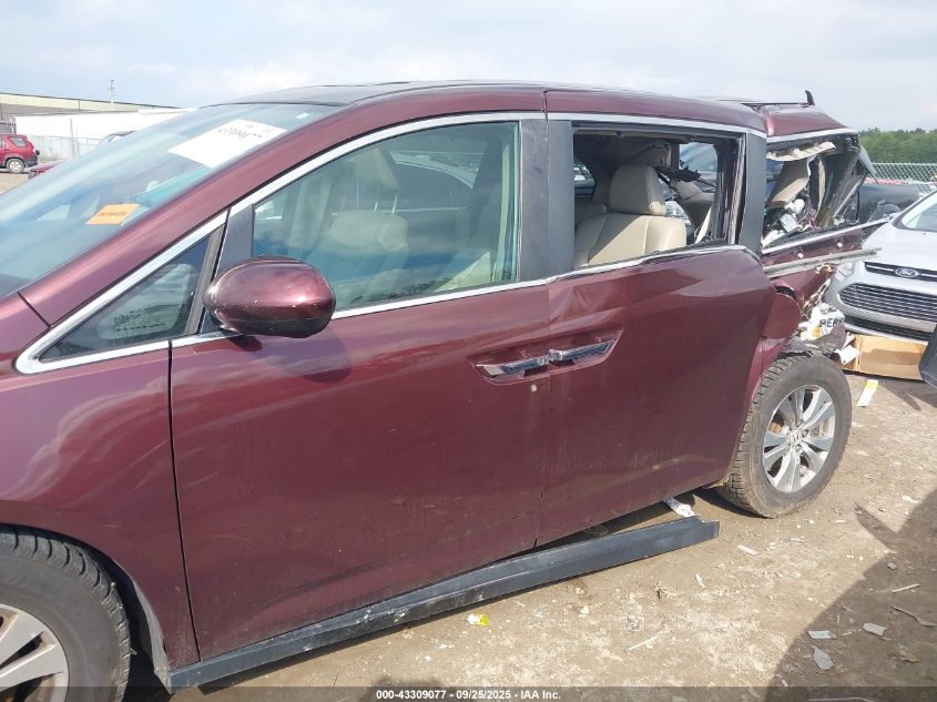 2014 Honda Odyssey Ex-L VIN: 5FNRL5H62EB023499 Lot: 43309077