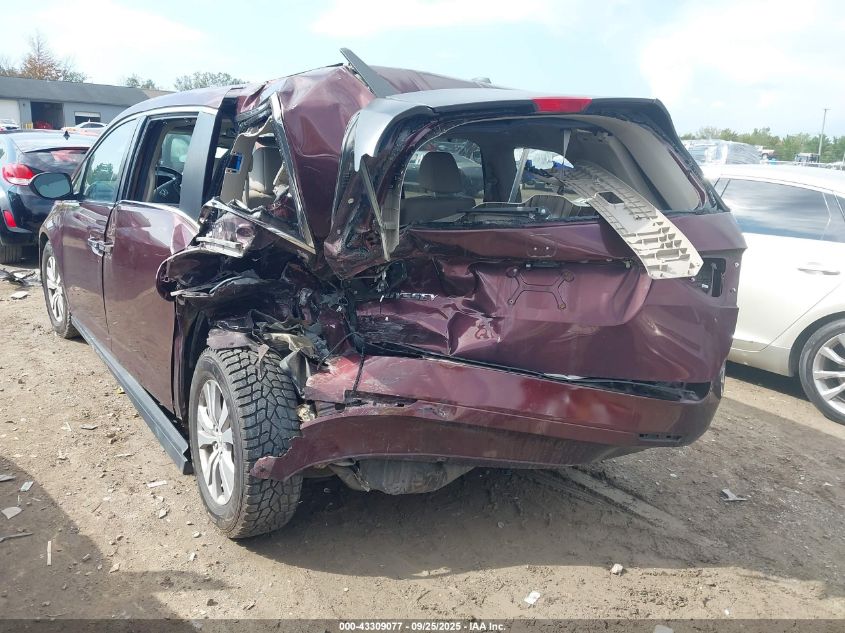 2014 Honda Odyssey Ex-L VIN: 5FNRL5H62EB023499 Lot: 43309077