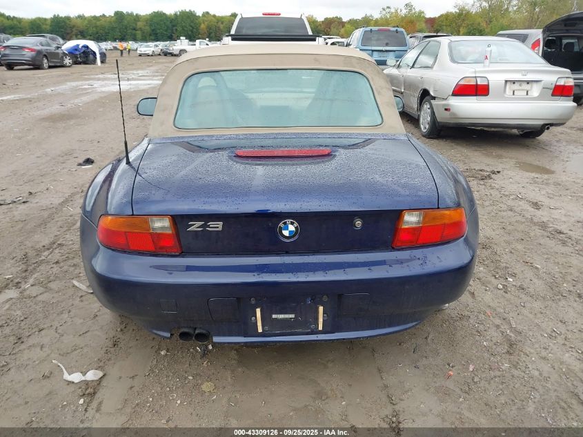 1998 BMW Z3 2.8 VIN: 4USCJ3334WLC15189 Lot: 43309126