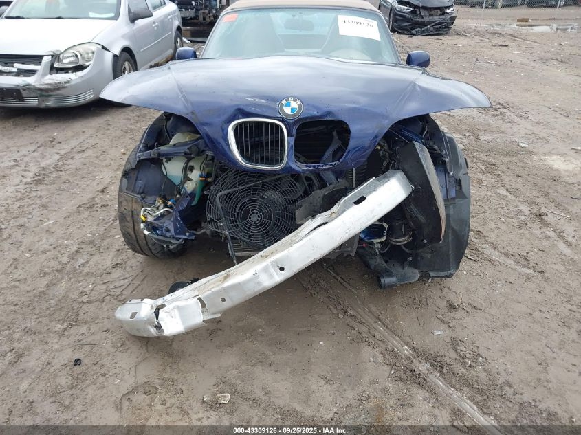 1998 BMW Z3 2.8 VIN: 4USCJ3334WLC15189 Lot: 43309126