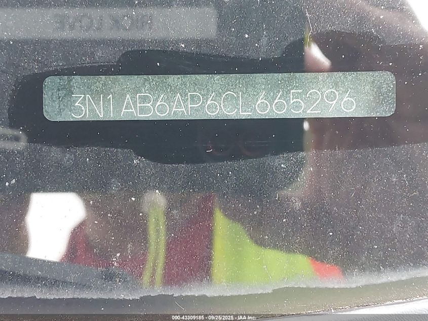 2012 Nissan Sentra 2.0 S VIN: 3N1AB6AP6CL665296 Lot: 43309185