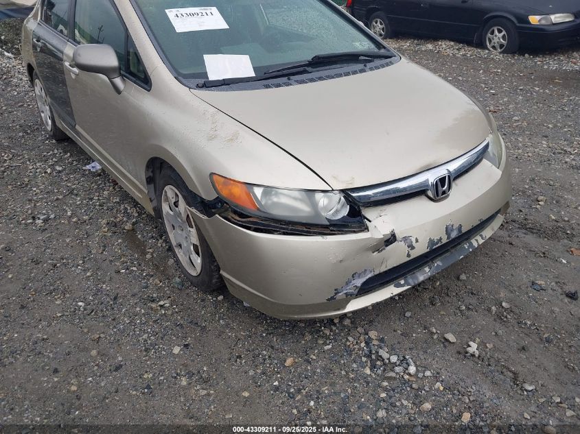 2007 Honda Civic Lx VIN: 1HGFA16577L122753 Lot: 43309211