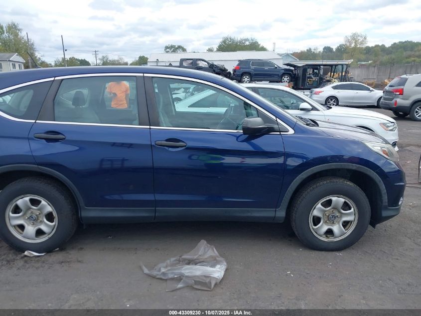 2015 Honda Cr-V Lx VIN: 5J6RM4H35FL113199 Lot: 43309230