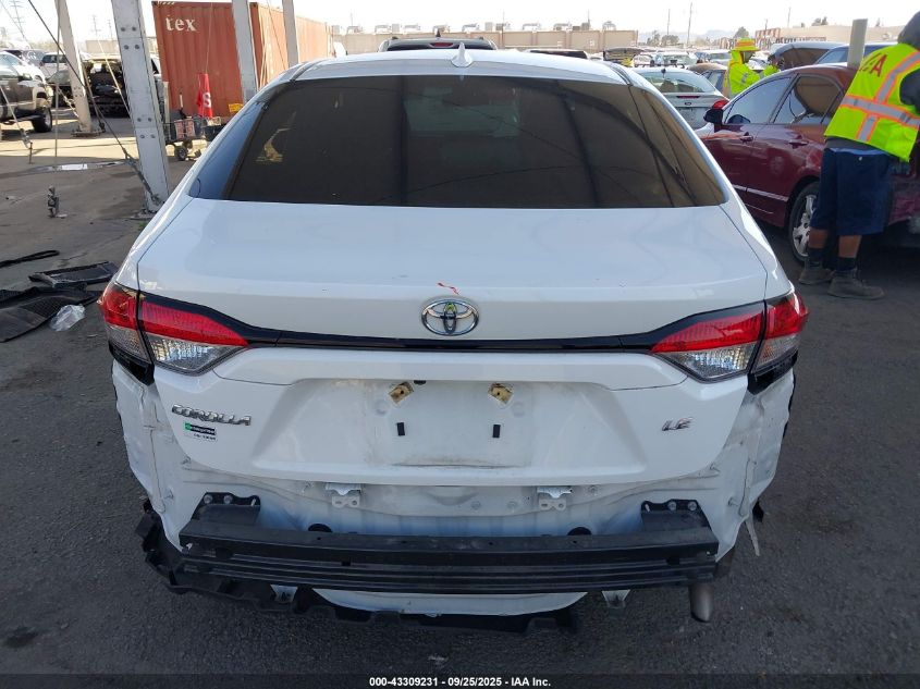 2021 Toyota Corolla Le VIN: 5YFEPMAE8MP207217 Lot: 43309231