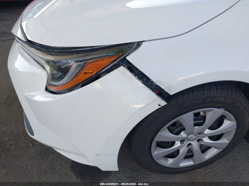 2021 Toyota Corolla Le VIN: 5YFEPMAE8MP207217 Lot: 43309231