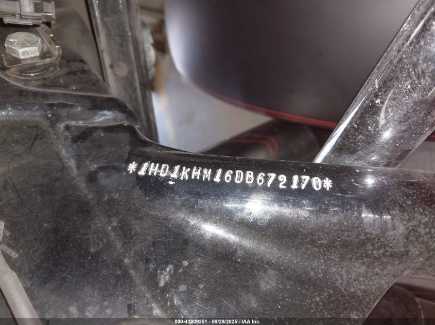 2013 Harley-Davidson Fltrx Road Glide Custom VIN: 1HD1KHM16DB672170 Lot: 43309251