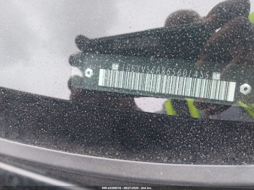 2006 Cadillac Xlr Standard VIN: 1G6YV36A865601435 Lot: 43309316