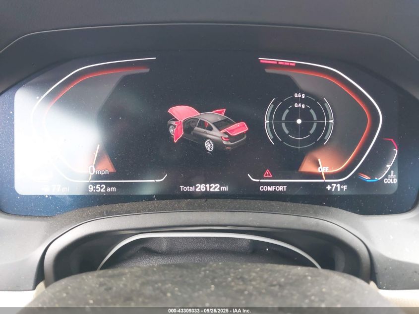 2020 BMW 330I VIN: 3MW5R1J01L8B31963 Lot: 43309333