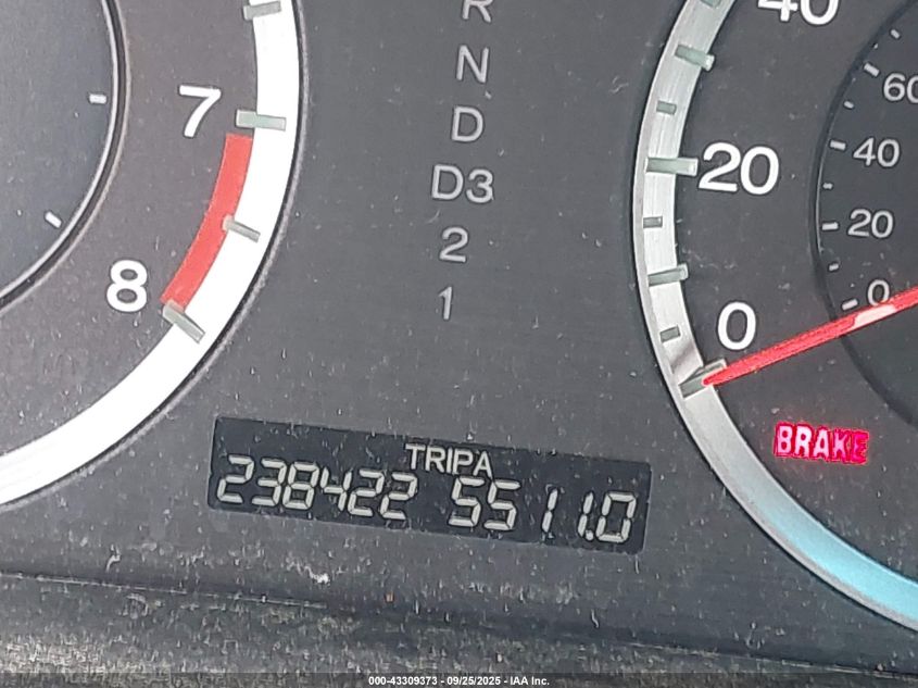 2009 Honda Accord 2.4 Ex-L VIN: 1HGCP268X9A090638 Lot: 43309373