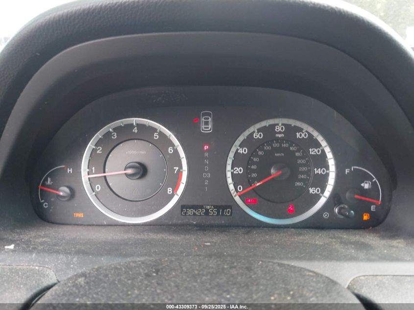 2009 Honda Accord 2.4 Ex-L VIN: 1HGCP268X9A090638 Lot: 43309373