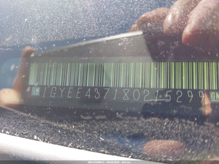 2008 Cadillac Srx V6 VIN: 1GYEE437180215299 Lot: 43309413