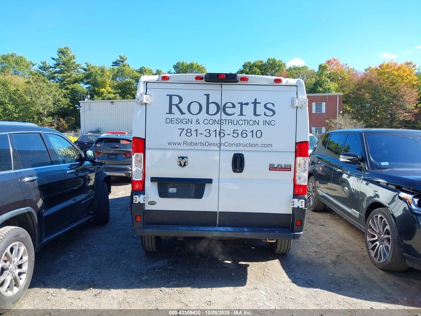 2021 Ram Promaster 1500 Low Roof 136 Wb VIN: 3C6LRVAG4ME539916 Lot: 43309420