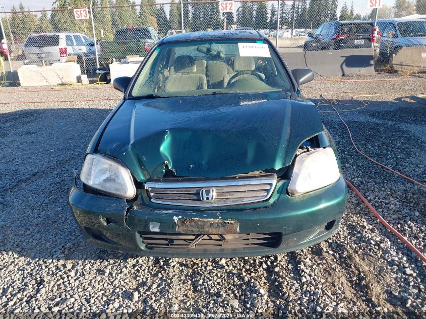 1999 Honda Civic Value Package VIN: 2HGEJ6619XH516046 Lot: 43309430