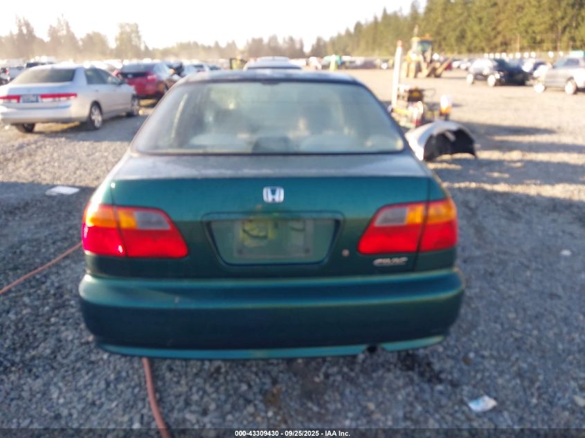 1999 Honda Civic Value Package VIN: 2HGEJ6619XH516046 Lot: 43309430