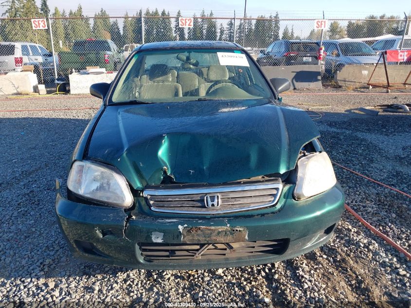 1999 Honda Civic Value Package VIN: 2HGEJ6619XH516046 Lot: 43309430