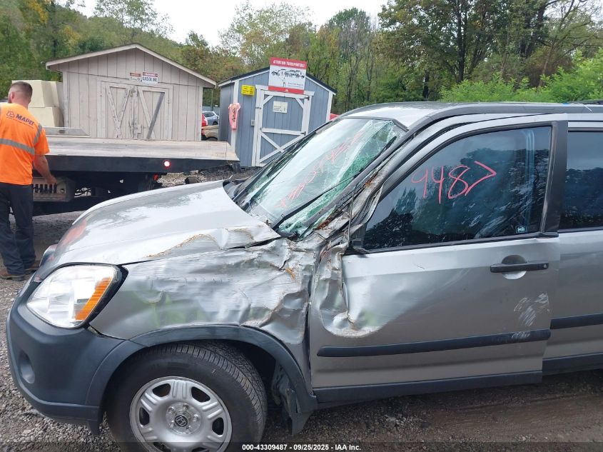 2005 Honda Cr-V Lx VIN: JHLRD78505C041709 Lot: 43309487