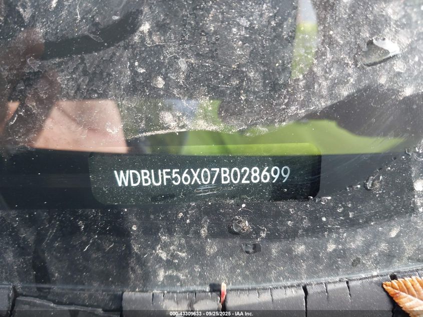 2007 Mercedes-Benz E 350 VIN: WDBUF56X07B028699 Lot: 43309633